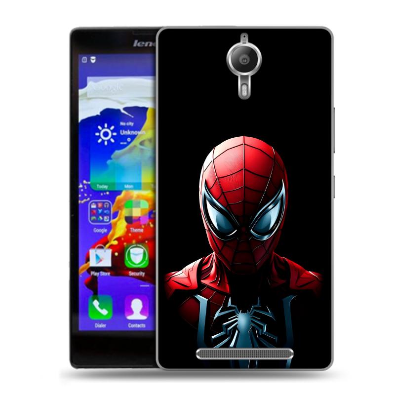Пластиковый чехол на Lenovo P90 с принтом Spiderman Человек паук Пластиковый чехол на Lenovo P90 с принтом Spiderman Человек паук