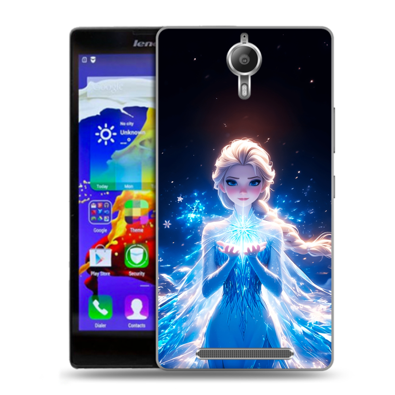 Пластиковый чехол на Lenovo P90 с принтом Холодное сердце Frozen Пластиковый чехол на Lenovo P90 с принтом Холодное сердце Frozen
