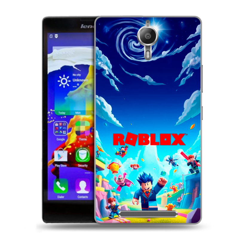 Пластиковый чехол на Lenovo P90 с принтом Roblox Роблокс Пластиковый чехол на Lenovo P90 с принтом Roblox Роблокс