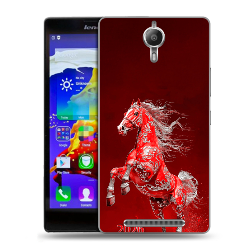 Пластиковый чехол на Lenovo P90 с принтом Новый год Пластиковый чехол на Lenovo P90 с принтом Новый год