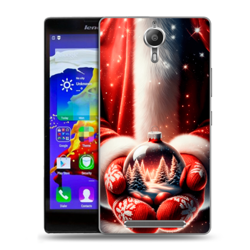 Пластиковый чехол на Lenovo P90 с принтом Новый год Пластиковый чехол на Lenovo P90 с принтом Новый год