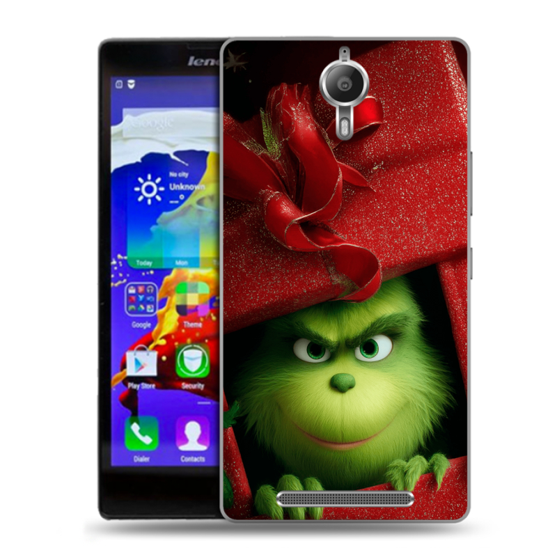 Пластиковый чехол на Lenovo P90 с принтом Новый год Пластиковый чехол на Lenovo P90 с принтом Новый год