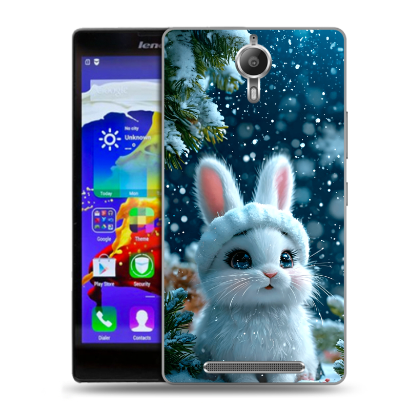 Пластиковый чехол на Lenovo P90 с принтом Новый год Пластиковый чехол на Lenovo P90 с принтом Новый год