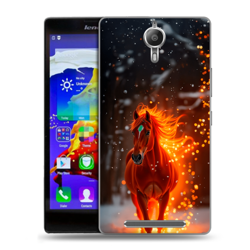 Пластиковый чехол на Lenovo P90 с принтом Новый год Пластиковый чехол на Lenovo P90 с принтом Новый год