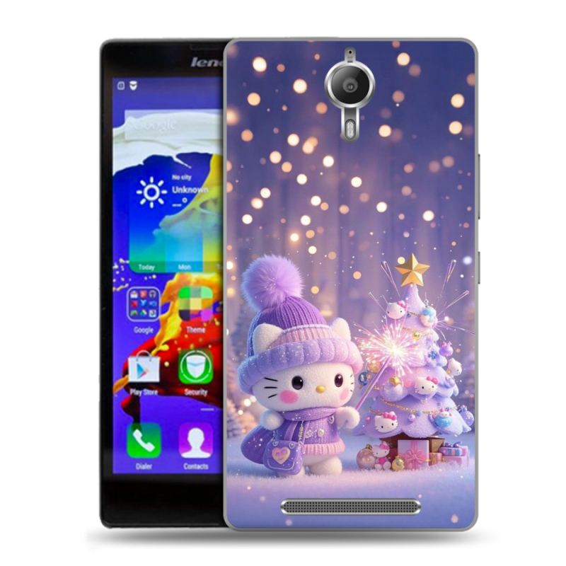 Пластиковый чехол на Lenovo P90 с принтом Новый год Пластиковый чехол на Lenovo P90 с принтом Новый год