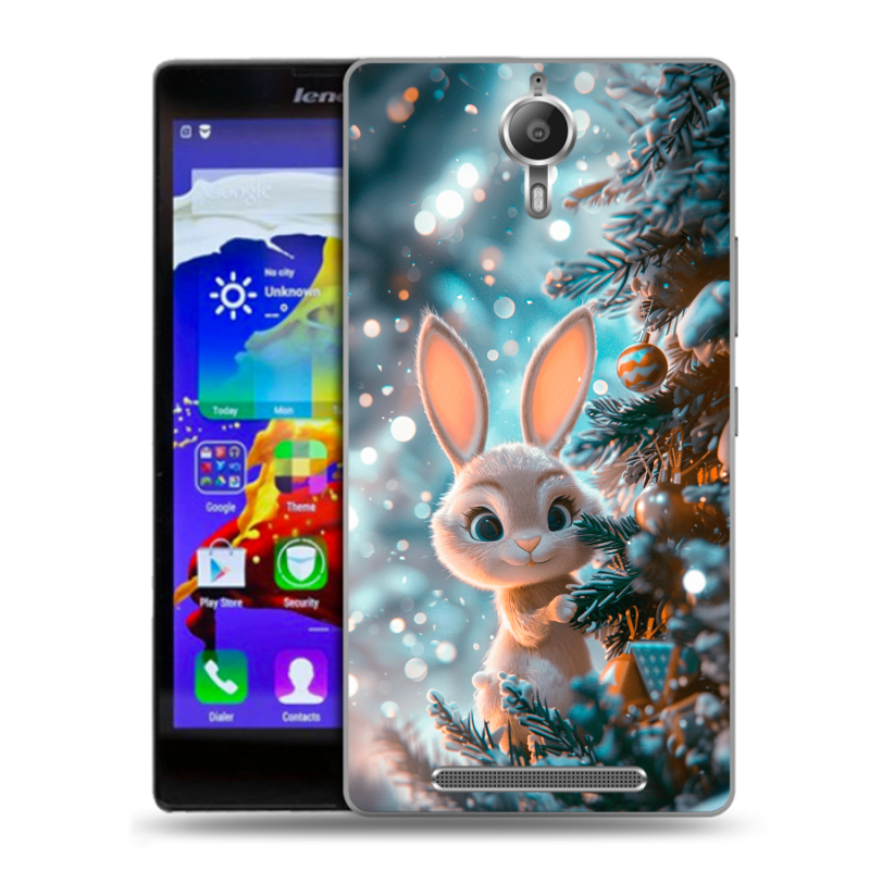 Пластиковый чехол на Lenovo P90 с принтом Новый год Пластиковый чехол на Lenovo P90 с принтом Новый год