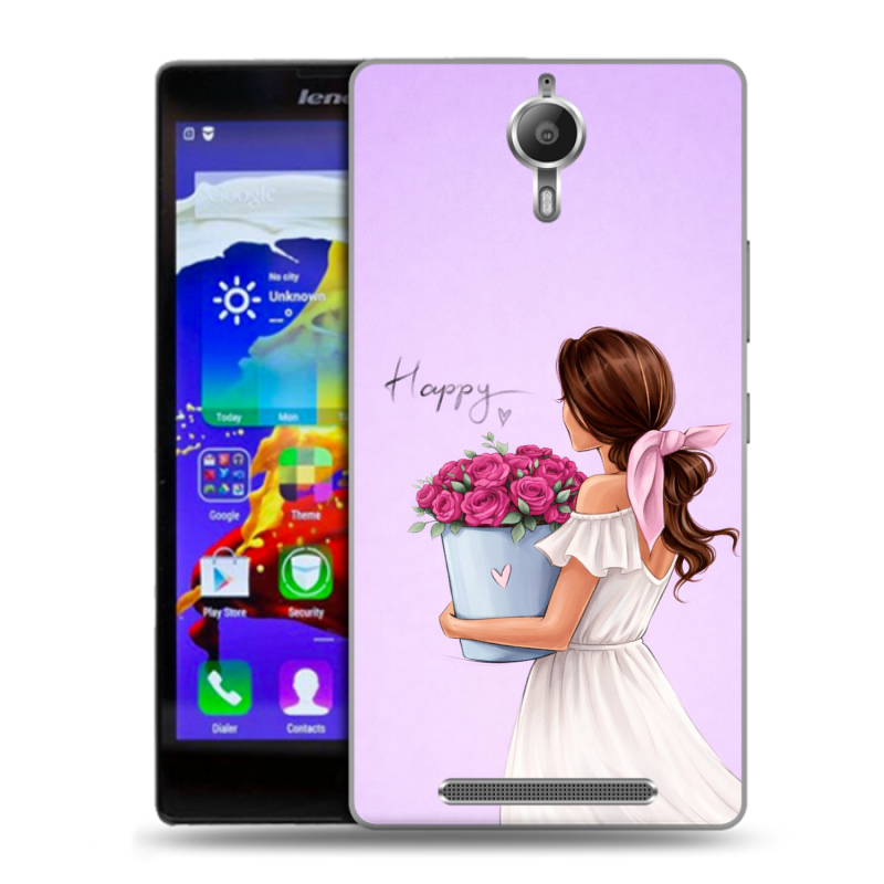 Пластиковый чехол на Lenovo P90 с принтом женский Пластиковый чехол на Lenovo P90 с принтом женский