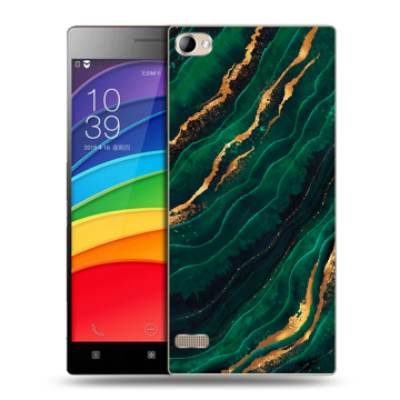 Пластиковый чехол на Lenovo Vibe X2 Pro с принтом Мрамор зеленое золото Пластиковый чехол на Lenovo Vibe X2 Pro с принтом Мрамор зеленое золото