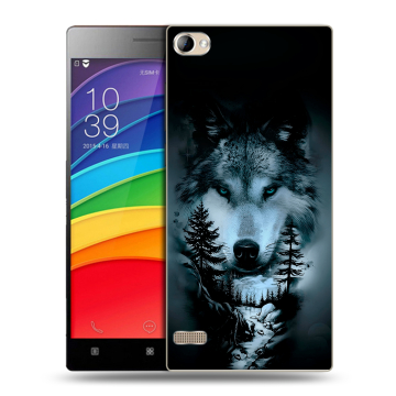 Пластиковый чехол на Lenovo Vibe X2 Pro с принтом Лесной волк