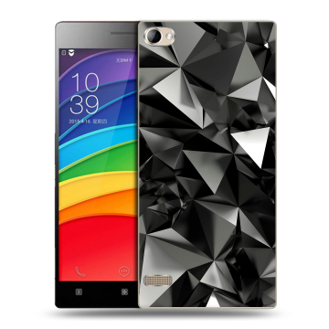 Пластиковый чехол на Lenovo Vibe X2 Pro с принтом Черные кристаллы Пластиковый чехол на Lenovo Vibe X2 Pro с принтом Черные кристаллы