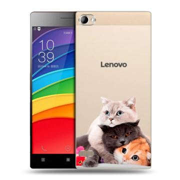 Пластиковый чехол на Lenovo Vibe X2 Pro с принтом Кошки Пластиковый чехол на Lenovo Vibe X2 Pro с принтом Кошки