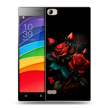 Пластиковый чехол на Lenovo Vibe X2 Pro с принтом Розы красные