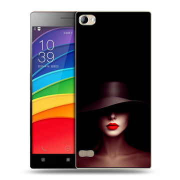 Пластиковый чехол на Lenovo Vibe X2 Pro с принтом Девушка в шляпе