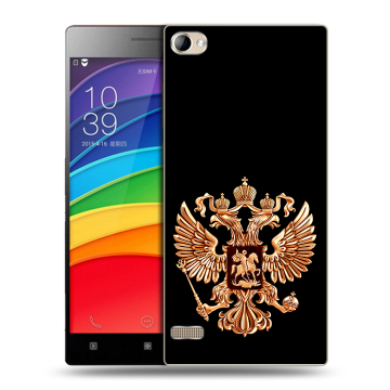Пластиковый чехол на Lenovo Vibe X2 Pro с принтом Герб России золотой Пластиковый чехол на Lenovo Vibe X2 Pro с принтом Герб России золотой