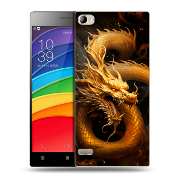 Пластиковый чехол на Lenovo Vibe X2 Pro с принтом Золотой дракон Пластиковый чехол на Lenovo Vibe X2 Pro с принтом Золотой дракон
