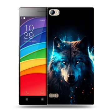 Пластиковый чехол на Lenovo Vibe X2 Pro с принтом Волк ночной
