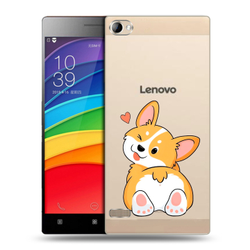 Пластиковый чехол на Lenovo Vibe X2 Pro с принтом Корги