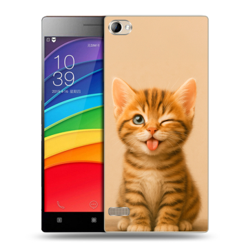 Пластиковый чехол на Lenovo Vibe X2 Pro с принтом котенок
