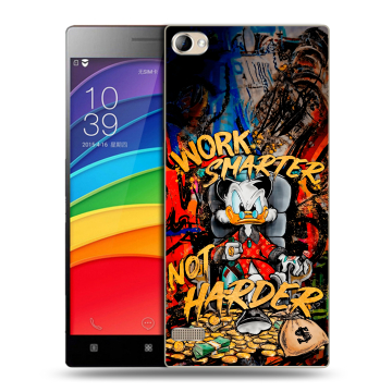 Пластиковый чехол на Lenovo Vibe X2 Pro с принтом Дональд Дак Деньги