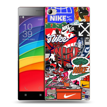 Пластиковый чехол на Lenovo Vibe X2 Pro с принтом Найк Nike яркий