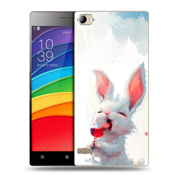 Пластиковый чехол на Lenovo Vibe X2 Pro с принтом кролик зайчик