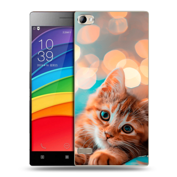Пластиковый чехол на Lenovo Vibe X2 Pro с принтом котик