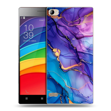 Пластиковый чехол на Lenovo Vibe X2 Pro с принтом синий мрамор