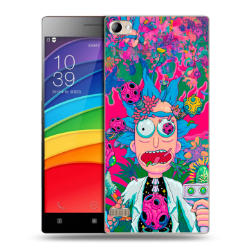 Пластиковый чехол на Lenovo Vibe X2 Pro с принтом Рик и Морти Rick Morty