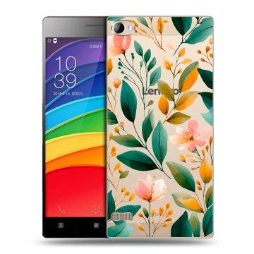 Пластиковый чехол на Lenovo Vibe X2 Pro с принтом Цветы паттерн