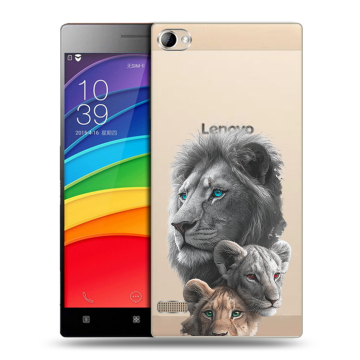 Пластиковый чехол на Lenovo Vibe X2 Pro с принтом Львы