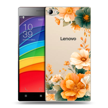 Пластиковый чехол на Lenovo Vibe X2 Pro с принтом Цветы принт