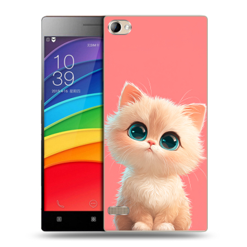 Пластиковый чехол на Lenovo Vibe X2 Pro с принтом Розовый котенок
