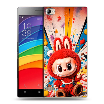 Пластиковый чехол на Lenovo Vibe X2 Pro с принтом Labubu Лабубу