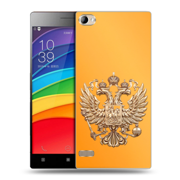 Пластиковый чехол на Lenovo Vibe X2 Pro с принтом Герб Флаг России