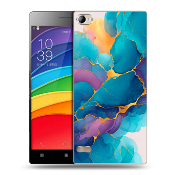 Пластиковый чехол на Lenovo Vibe X2 Pro с принтом Мрамор блестки