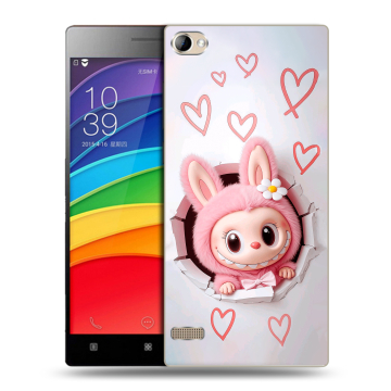 Пластиковый чехол на Lenovo Vibe X2 Pro с принтом Labubu Лабубу