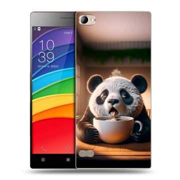Пластиковый чехол на Lenovo Vibe X2 Pro с принтом смешная панда