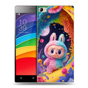 Пластиковый чехол на Lenovo Vibe X2 Pro с принтом Labubu Лабубу
