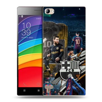 Пластиковый чехол на Lenovo Vibe X2 Pro с принтом Messi Barcelona