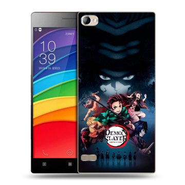 Пластиковый чехол на Lenovo Vibe X2 Pro с принтом Demon Slayer Клинок рассекающий демонов