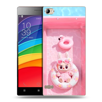 Пластиковый чехол на Lenovo Vibe X2 Pro с принтом Labubu Лабубу