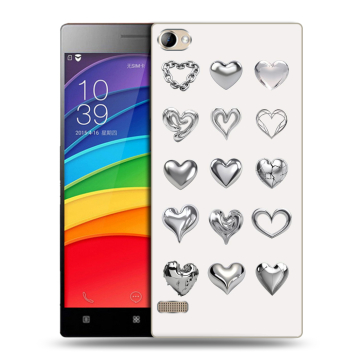 Пластиковый чехол на Lenovo Vibe X2 Pro с принтом Y2K сердечки