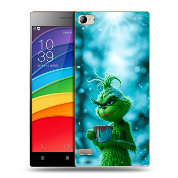 Пластиковый чехол на Lenovo Vibe X2 Pro с принтом Новый год гринч