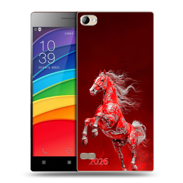 Пластиковый чехол на Lenovo Vibe X2 Pro с принтом Новый год