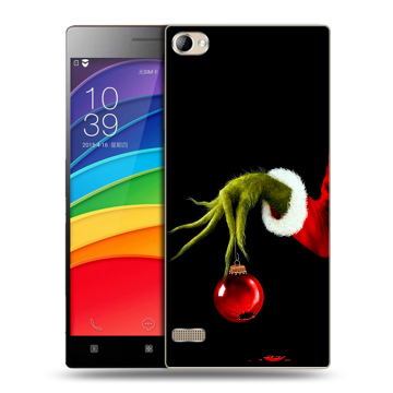 Пластиковый чехол на Lenovo Vibe X2 Pro с принтом Новый год Гринч