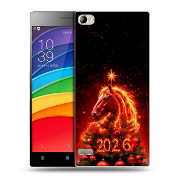 Пластиковый чехол на Lenovo Vibe X2 Pro с принтом Новый год