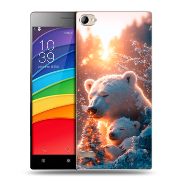 Пластиковый чехол на Lenovo Vibe X2 Pro с принтом Новый год