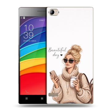 Пластиковый чехол на Lenovo Vibe X2 Pro с принтом женский