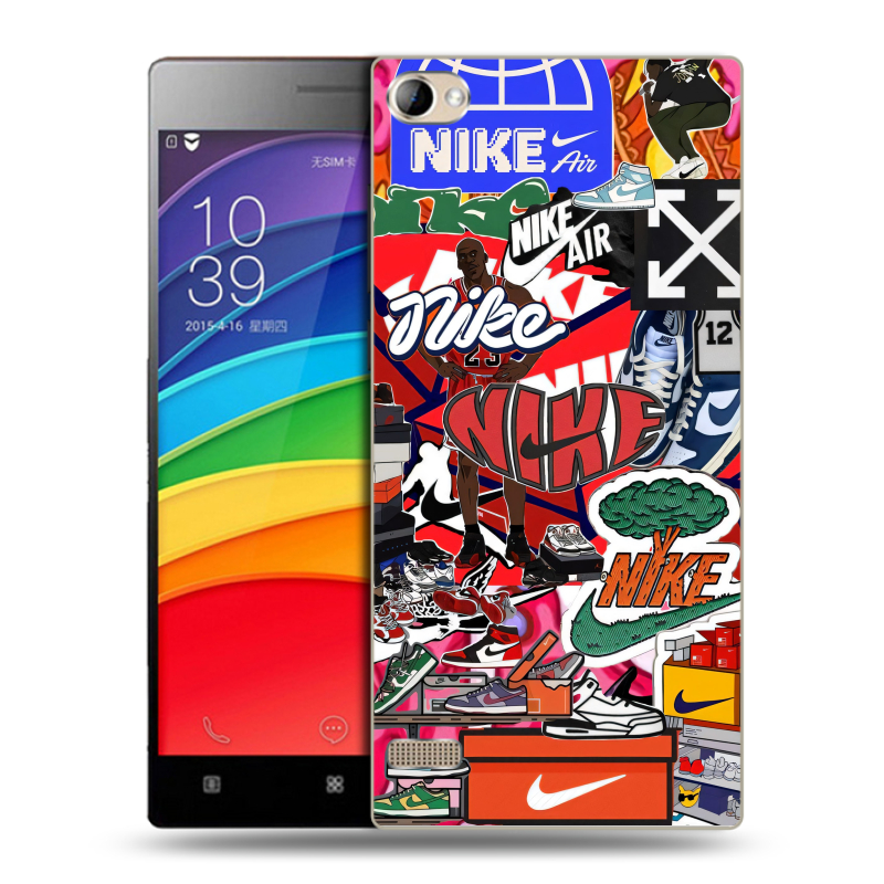 Пластиковый чехол на Lenovo Vibe X2 Pro с принтом Найк Nike яркий Пластиковый чехол на Lenovo Vibe X2 Pro с принтом Найк Nike яркий