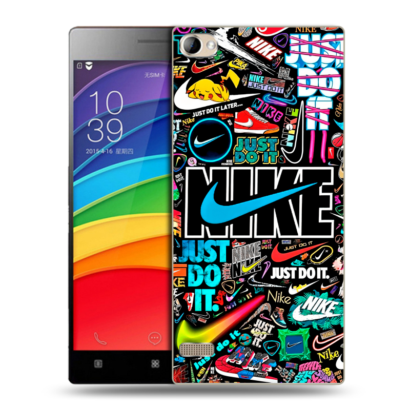 Пластиковый чехол на Lenovo Vibe X2 Pro с принтом найк nike черный Пластиковый чехол на Lenovo Vibe X2 Pro с принтом найк nike черный